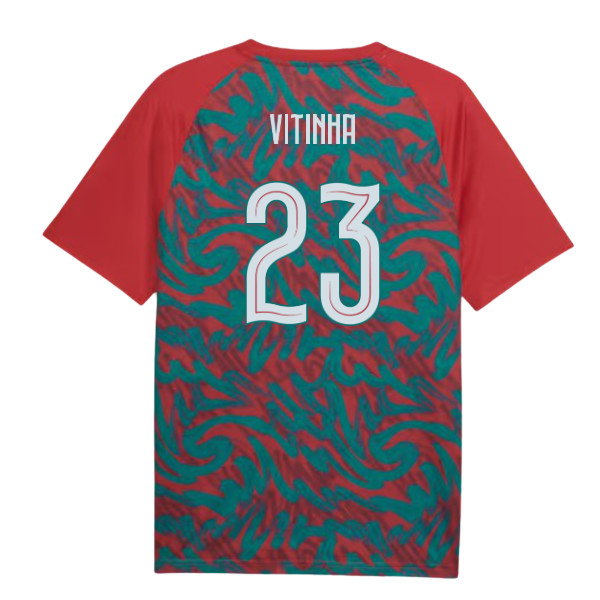 2026-2027 Portugal Warm Up Jersey (Red) (Vitinha 23)-SoccerKits Hub | Buy Soccer Jerseys Online